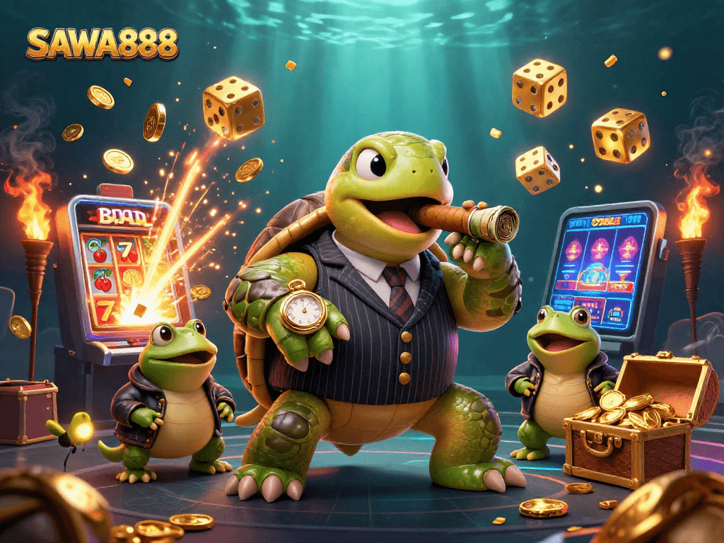Experience the thrill of winning with SAWA888's exciting slots in a vibrant casino scene.