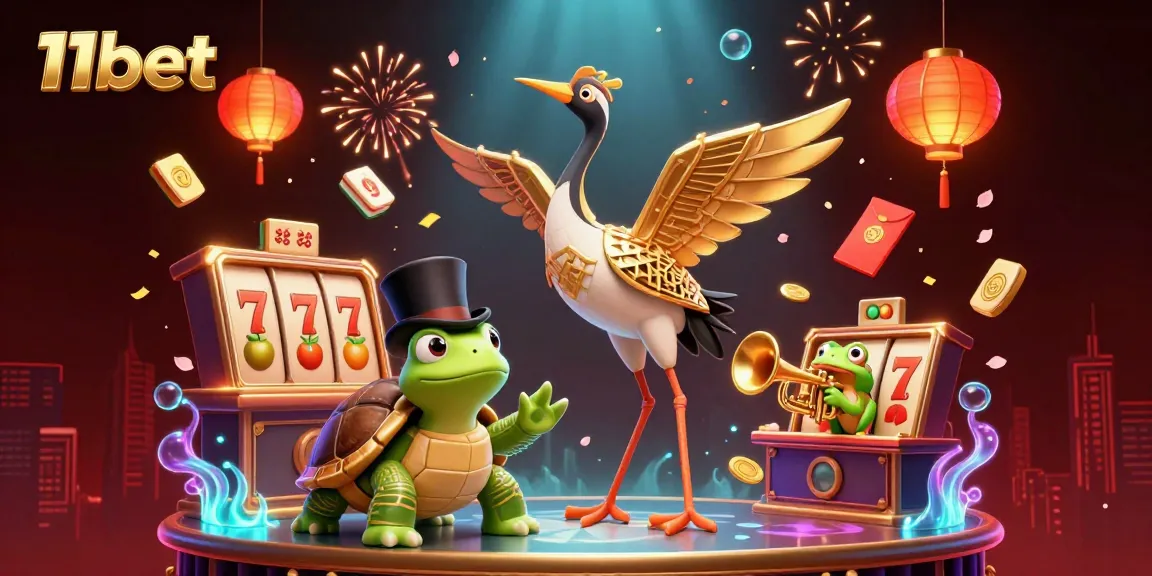 Experience vibrant casino excitement with 11bet's thrilling slots and gaming elements in 3D.