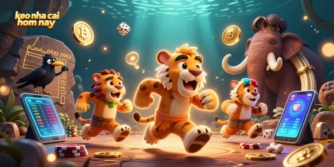 Engage in thrilling betting with keo nha cai hom nay while exploring vibrant casino elements amid a prehistoric theme.
